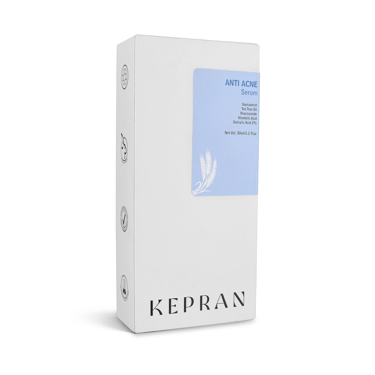 Anti Acne Serum with Tea Tree Oil, Niacinamide, Mandelic Acid, Salicylic Acid 2%, 30ml