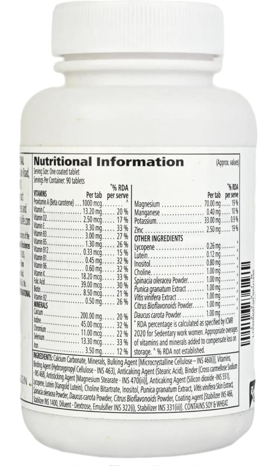 Herbalife Nutrition Formula 2 Multivitamin Mineral And Herbal Tablets - 1 count, 90 capsules